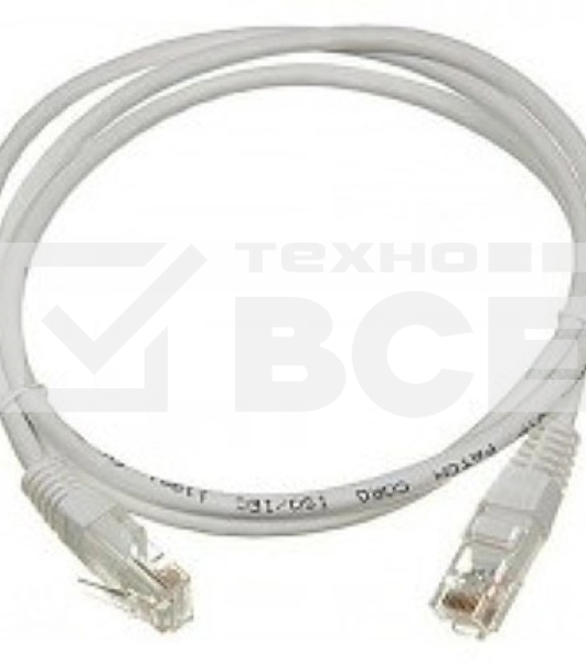 Кабель Патч-корд Lanmaster UTP TWT-45-45-1.0-GY вилка RJ-45-вилка RJ-45 кат.5е 1м серый ПВХ (уп.:1шт)