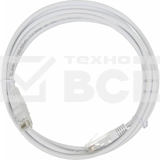Кабель Патч-корд Lanmaster UTP TWT-45-45-2.0-WH вилка RJ-45-вилка RJ-45 кат.5е 2м белый ПВХ (уп.:1шт)