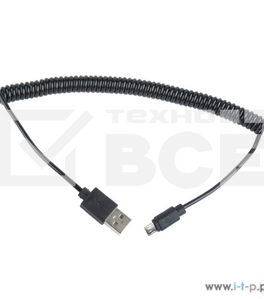 Кабель Cablexpert USB 2.0 Pro, AM/microBM 5P, 1.8м, витой, черный, пакет (CC-mUSB2C-AMBM-6)