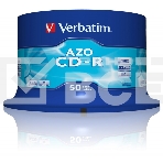 Диск CD-R Verbatim 700Mb 48x Cake Box (50шт) (43343), фото3