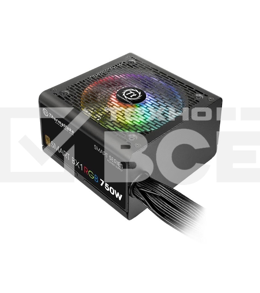 Блок питания Thermaltake Smart PS-SPR-0750NHSABE-1, 750Вт, 80 PLUS Bronze, 120мм, черный