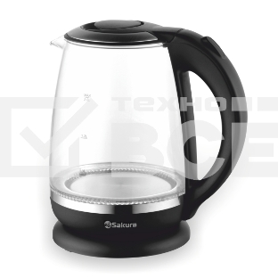 Чайник электрический Sakura SA-2719BK (2.0) стекл подсв