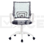 Кресло компьютерное Бюрократ CH-W695NLT TW-04 TW-12 темно-серый, сетка/ткань, крестовина пластик, пластик белый, фото4