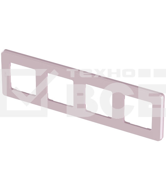 Рамка 4 поста розовый Inspiria