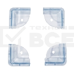 Прозрачные треугольные накладки-протекторы для мебели (4.3*4.3*2.1 см). 4 шт. , фото 1