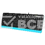 Клавиатура A4Tech Fstyler FKS10 проводная, USB, черный/синий, фото8
