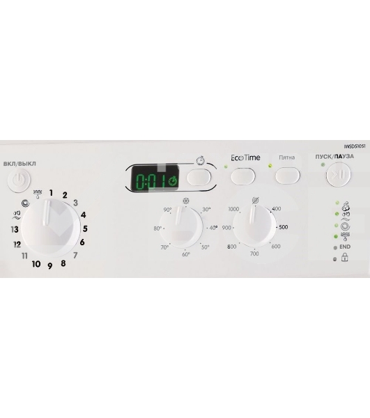 Стиральная машина Indesit IWSD 51051 CIS белый, загрузка фронтальная 5 кг, 1000 об/мин., класс: А