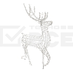 Фигура объемная Neon-night Олень 115х195 см, 528 LED, IP65, цвет свечения белый, фото3