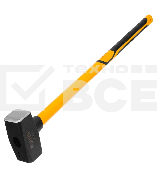 Кувалда Denzel 5000 г, кованая, фибергласовая рукоятка c TPR покрытием, 880 мм