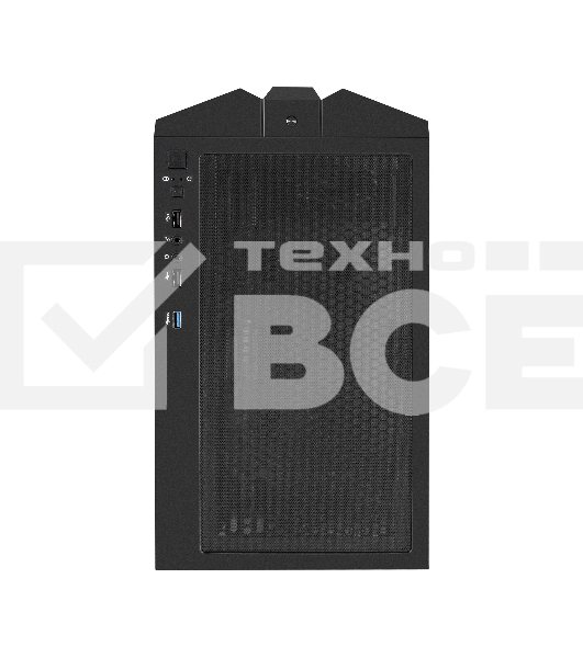 Компьютерный корпус Miditower ExeGate EVO-9205-EVO800 (ATX, БП EVO800RGB с вент. 12 см, с окном, 1*USB+1*USB3.0, аудио, черный, 3 вент. 12см с RGB подсветкой)