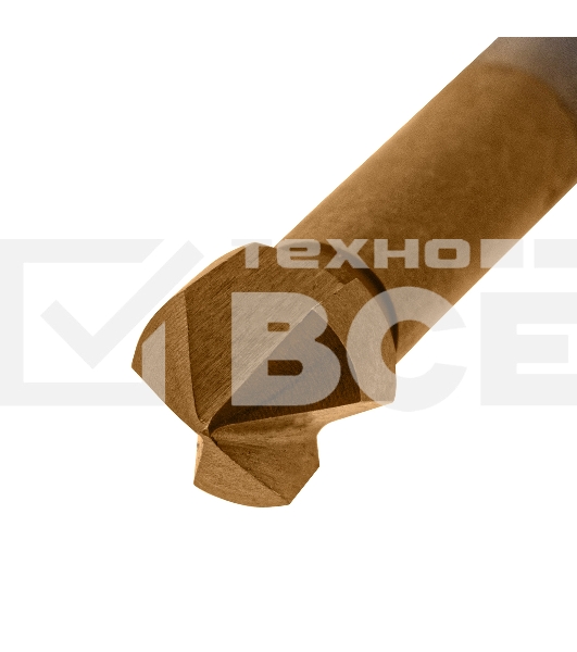 Зенковка конусная под М4, HSS, по металлу, цилиндрический хвостовик Denzel