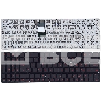 Клавиатура для ноутбука Asus N541, N501 черная, шрифт красный, с подсветкой, фото4