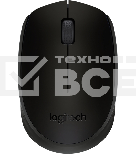 Мышь беспроводная Logitech M171 черный/серый, 1000 dpi, радиоканал, USB, кнопки - 3