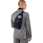 Рюкзак слинг Piquadro Blue Square Revamp CA5577B2V/BLU, кожа, синий, фото8