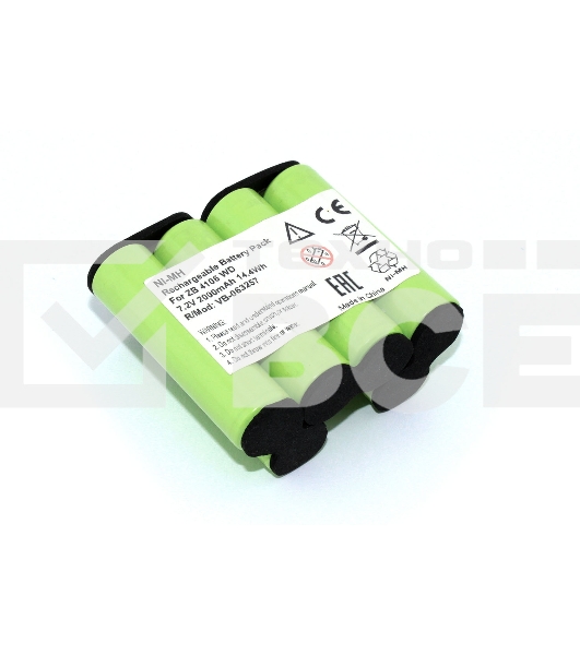 Аккумулятор для пылесоса Electrolux ZB 4106 WD. Ni-MH, 2000mAh, 7.2V