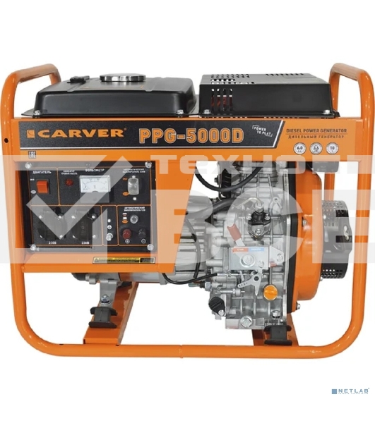 Генератор Carver PPG-5000D, 3.6 кВт