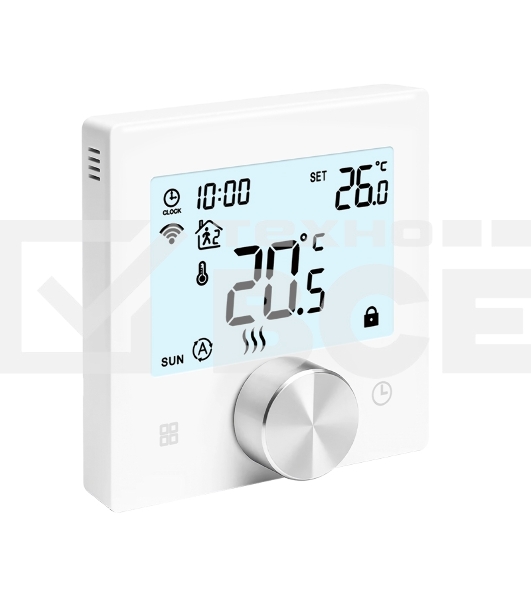 Терморегулятор цифровой Rexant SmartWarm W сенсорный, программируемый, с Wi-Fi, белый