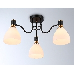 Светильник Ambrella light TR303303/3 BK/GD/FR черный/золото/белый матовый E27*3 max 60W D600*270, фото2