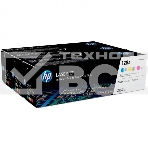 Картридж лазерный комплект HP CF371AM голубой/пурпурный/желтый для LaserJet PRO CP1525N/CP1525NW (3 х 1300), фото 1