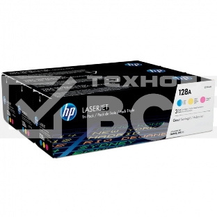 Картридж лазерный комплект HP CF371AM голубой/пурпурный/желтый для LaserJet PRO CP1525N/CP1525NW (3 х 1300)