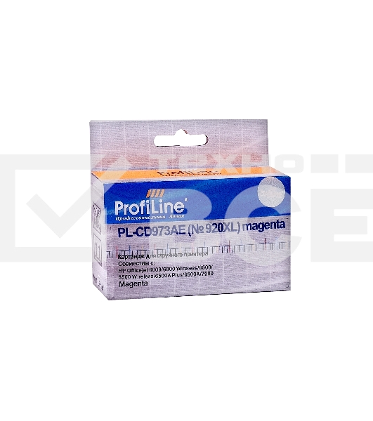 Картридж струйный PL-CD973AE №920XL для принтеров HP officejet 6000/6500/7000 Magenta водн ProfiLine