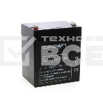 Батарея CROWN CBT-12-4.5, напряжение 12В, ёмкость4,5 А/Ч, размеры (мм)90х70х101, вес 1,48 кг, тип клеммы - F2, тип АКБ - свинцово кислотная с загущеным электролитом в гель, срок службы 6 лет, фото 1