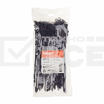 Хомут-стяжкa нейлоновая под винт Rexant 200x4,3 мм, черная, упаковка 100 шт., фото3