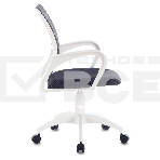 Кресло компьютерное Бюрократ CH-W695NLT TW-04 TW-12 темно-серый, сетка/ткань, крестовина пластик, пластик белый, фото5