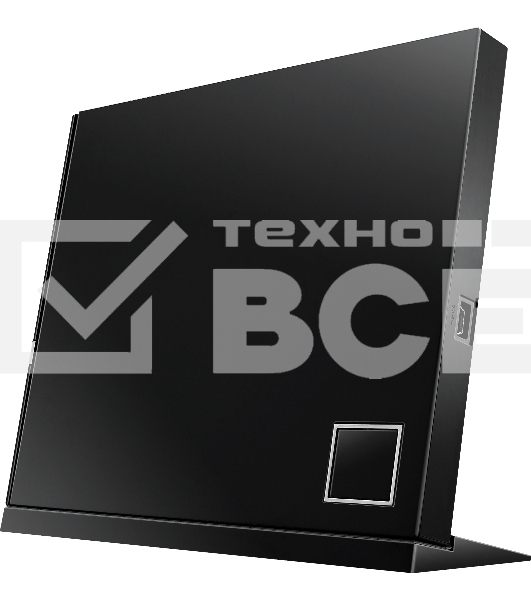 Оптический привод Blu-Ray Asus SBW-06D2X-U/BLK/G/AS черный USB slim внешний RTL