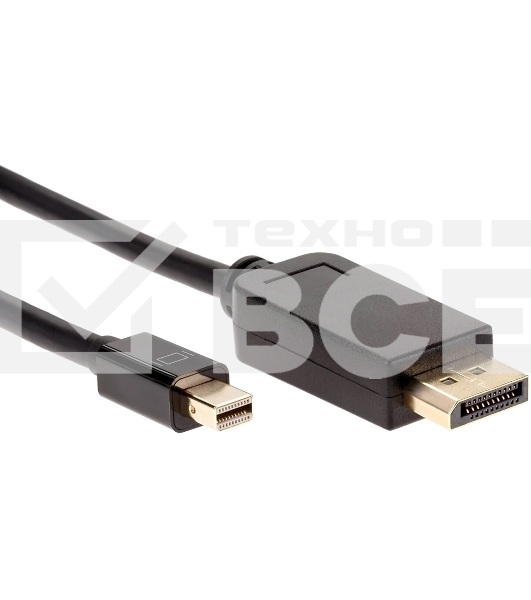 Кабель-переходник Mini DisplayPort M -> Display Port M  4K*60 Hz 1,8м VCOM <CG682-1.8M>