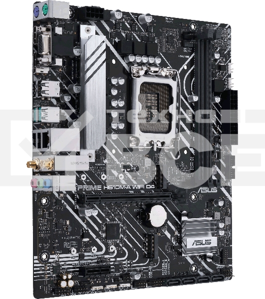 Материнская плата ASUS PRIME H610M-A WIFI D4, LGA 1700, Intel H610, 2xDDR4, 4xSATA, 2xM.2, 1xPCI-E 4.0 x16, 1xHDMI, 1xDisplayPort, 1x 1Gb LAN, 2xUSB-A 3.2 Gen 2, 4xUSB-A 2.0, 3x3.5 мм, 7.1, Micro-ATX