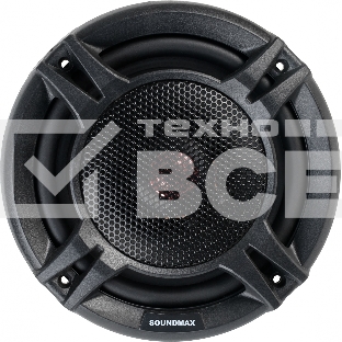 Колонки автомобильные Soundmax SM-CSI602 180Вт 91дБ 4Ом 16.5 см (6 1/2 дюйм) (ком.: 2 кол.) коаксиальные двухполосные