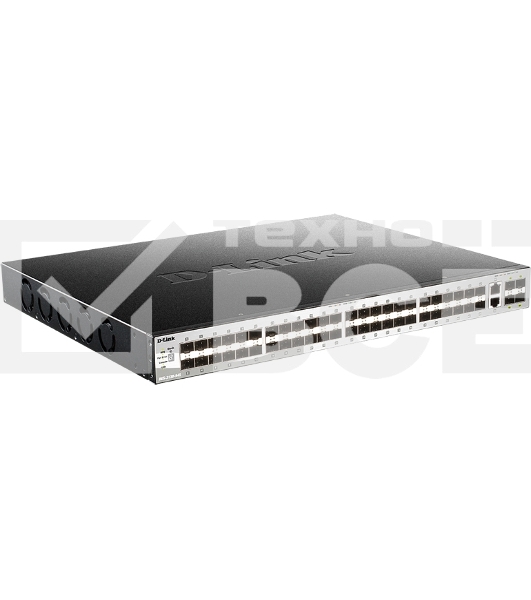 Коммутатор DGS-3130-54S Managed L3 Stackable Switch 48x1000Base-X SFP, 2x10GBase-T, 4x10GBase-X SFP+, CLI, 1000Base-T Management, RJ45 Console, USB, RPS, Dying Gasp