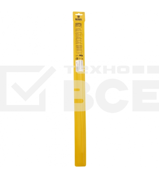 Бур по бетону, двойная спираль, Cobalt W-tip, 18x600 мм, SDS PLUS Denzel
