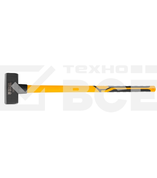 Кувалда Denzel 5000 г, кованая, фибергласовая рукоятка c TPR покрытием, 880 мм