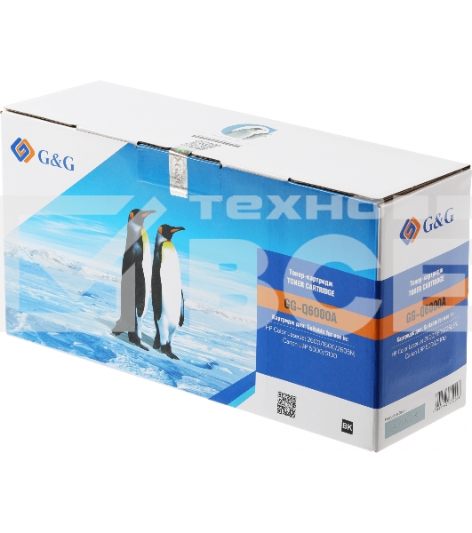 Картридж лазерный G&G GG-Q6000A черный (2500 стр.) для HP CLJ 1600/2600/2605N, LBP 5000/5100