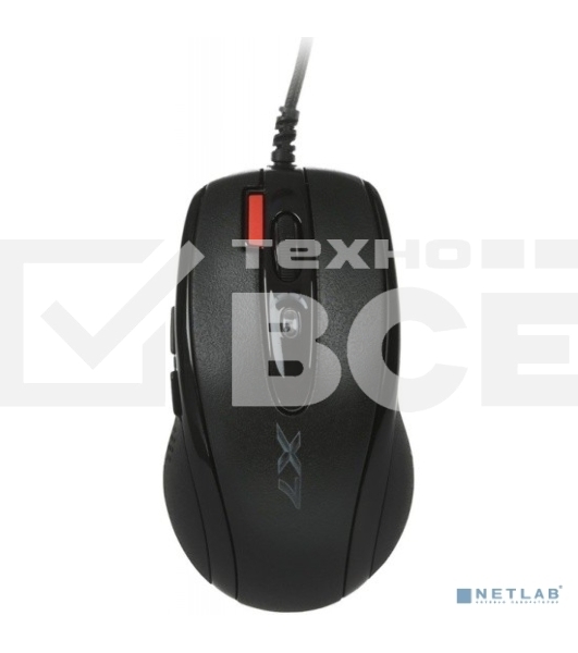 Мышь проводная A4Tech X-710BK черный, 2000 dpi, USB, кнопки - 7