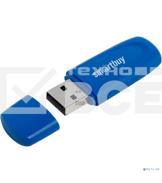 Флешка USB Smartbuy Scout Blue (SB016Gb2SCB), 16Gb, USB 2.0, R/W 15/12, синий