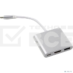 Кабель-концентратор Telecom USB3.1 TypeCm -->HDMI+USB3.0 +PD charging 4K@30Hz <TUC010>, фото7