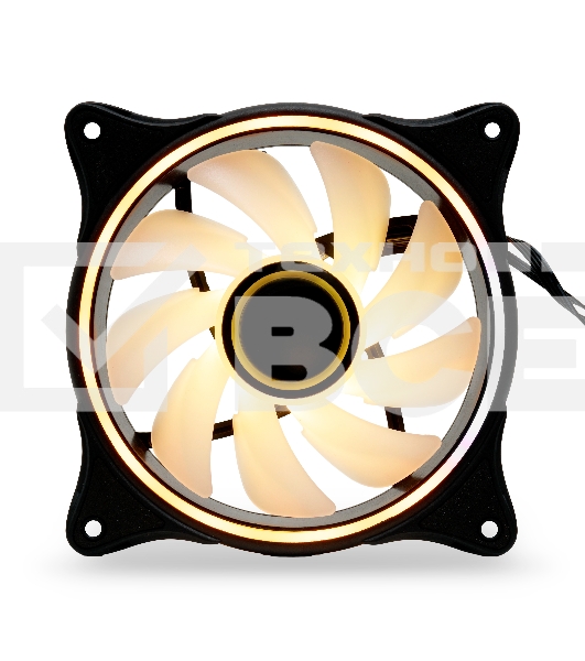 Кулер для ПК HSPD FN027 ARGB черный 120мм 1500rpm 30db 4-pin