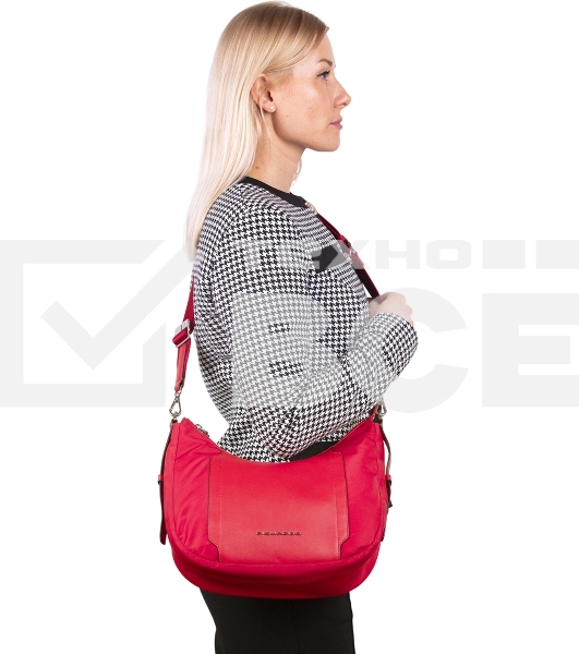 Сумка женская Piquadro Lyra BD6657W92T/R красный ткань/натур.кожа