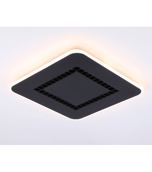 Светильник Ambrella light FL51419 BK черный 3000K/4200K/6400K 68W 488*488*40 (ПДУ ИК)