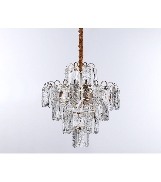 Светильник Ambrella light TR5231/9 SGD/CL/FR золото/прозрачный/белый матовый E27*9 max 40W D500*530