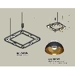 Светильник Ambrella light XB9182081/8 SBK/PYG/CL черный песок/золото желтое полированное/прозрачный GX53 (С9182, N8145), фото 1
