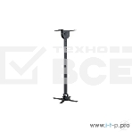 Кронштейн Wize WPA-B черный {Потолочные, Макс. крепежное расстояние 260х260, макс. вес нагрузки 12 кг, Наклон,поворот °+/-15, расстояние от стены/ потолка 35-46 см}, фото2