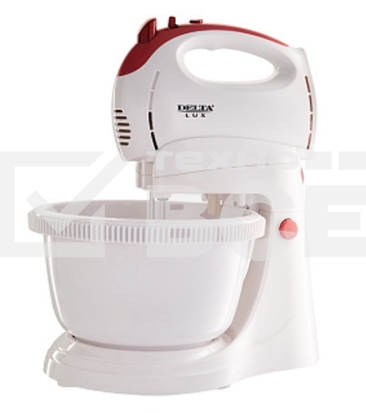 Миксер Delta LUX DL-5071C белый/розовым