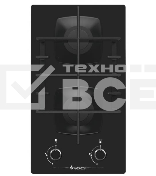 Газовая варочная поверхность Gefest ПВГ 2002 черный