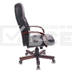 Кресло руководителя Бюрократ T-9908/WALNUT черный, кожа, крестовина металл, фото10