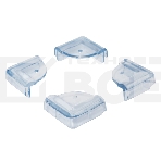 Прозрачные треугольные накладки-протекторы для мебели (4.3*4.3*2.1 см). 4 шт. , фото3