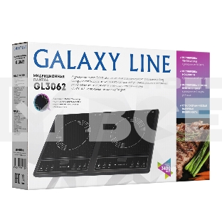 Плита настольная индукционная Galaxy Line GL 3062, черная, 3400 Вт